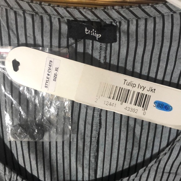 NWT NEW! TULIP brand XL Button down ivy jacket blouse Smock top oversized shirt - Picture 11 of 15